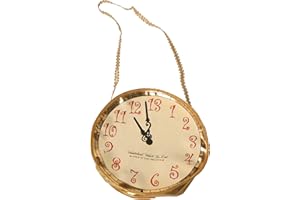 FUN COSTUMES Gold Alice Clock Purse - Metallic Gold Braid Shoulder Strap