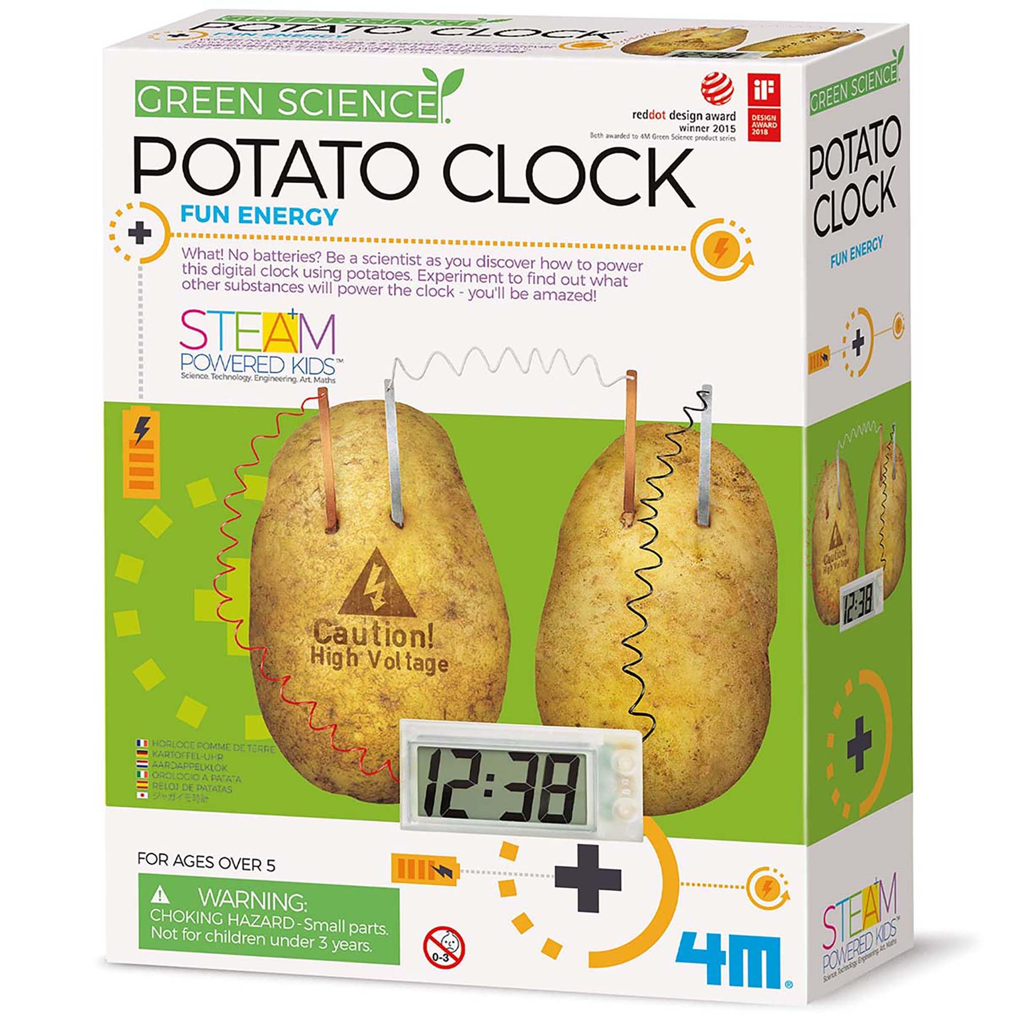 4M Green Science Potato Clock