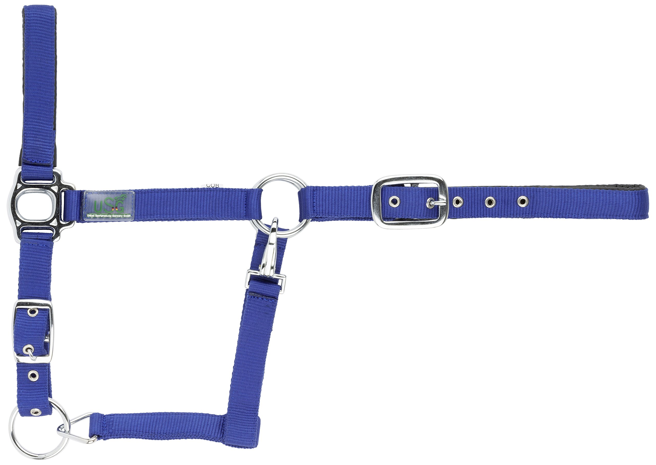 USG United Sportproducts Germany 15050006/N 401 Plain, Cob Halter – Azure