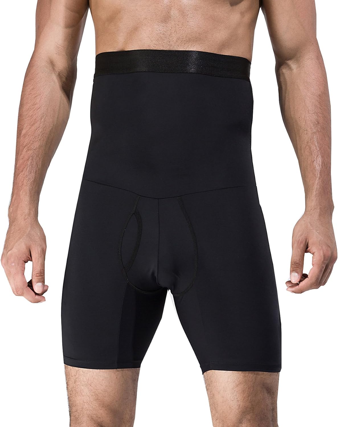 NOVECASA Kurze Hosen Kompression Männer Atmungsaktive Elastische Flacher Bauch Sculpting