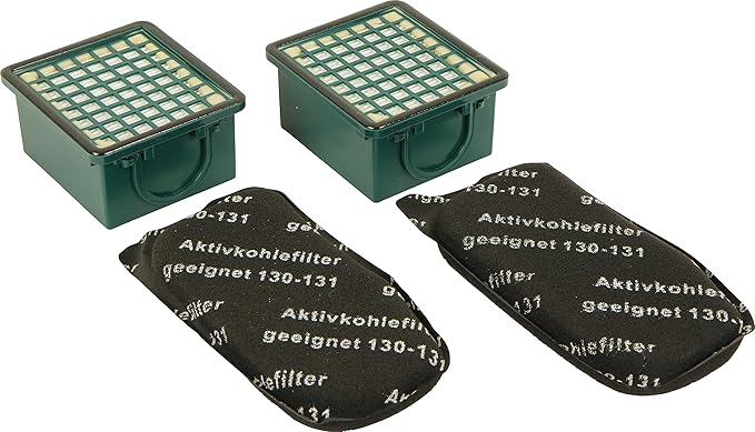 Kenekos TOP Set - Filterset 2 Geruchsfilter/Aktiv - Kohlefilter/AGF Filter + 2 HEPA- Filter/Mikrofilter/Hepafilter geeignet f