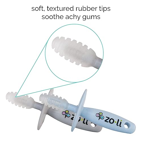 ZoLi Chubby Gummy teether Pack Baby Teething Relief Blue