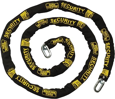 Burg Wachter GKM 10/300 10mm Gold Security Chain 3M Black Case Hardened Steel