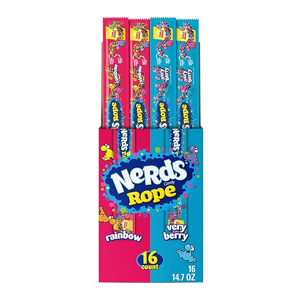 NERDS ROPE, CANDY, VARIETY BOX, RAINBOW & VERY...