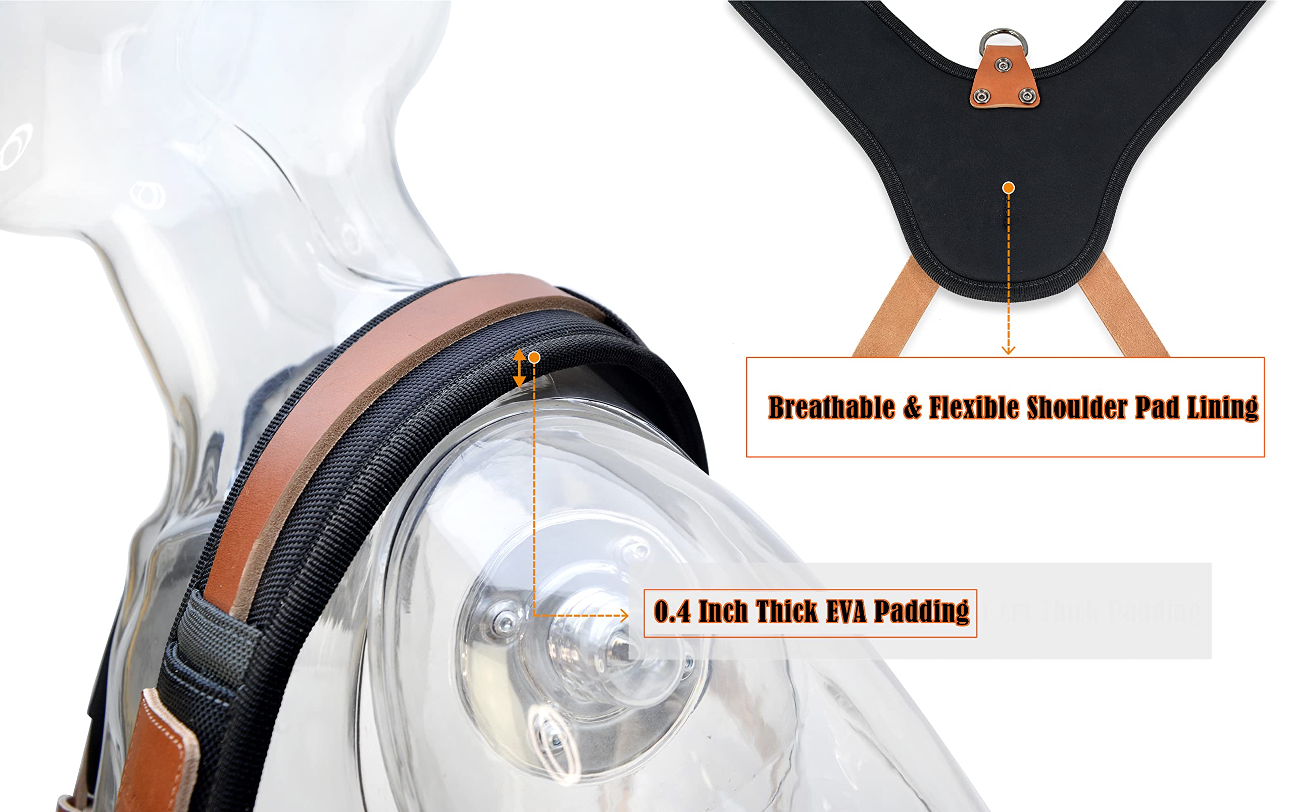 Construction suspenders for carpenter, men for framing Leather tool belt