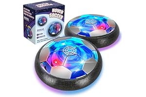 Hover Soccer Ball for Boys Girls Toys, 2 Pack LED Soccer Ball Toys Playing Football Indoor Outdoor Game, Birthday Gifts for K
