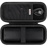 Supmay Hard Carrying Case for Sonos Roam 2/ Sonos Roam Portable Waterproof Bluetooth Speaker, Wireless Portable Speaker Protection Case with Mesh Pocket for USB-C Cable, Black