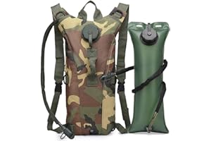 ATBP Tactical Hydration Pack 3L Water Bladder Backpack Lightweight Water Storage Reservoir Bag Daypack for Running Hiking Cycling Biking