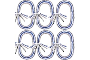 AUECOOME Graduation Leis 2024 Graduation Ribbon Lei graduation necklace Graduation Leis Class of 2024 Graduation gift Braided necklace for men and women party accessories