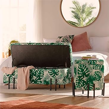 Beautify Aufbewahrungsbank Sitzbank Sitztruhen Footstool