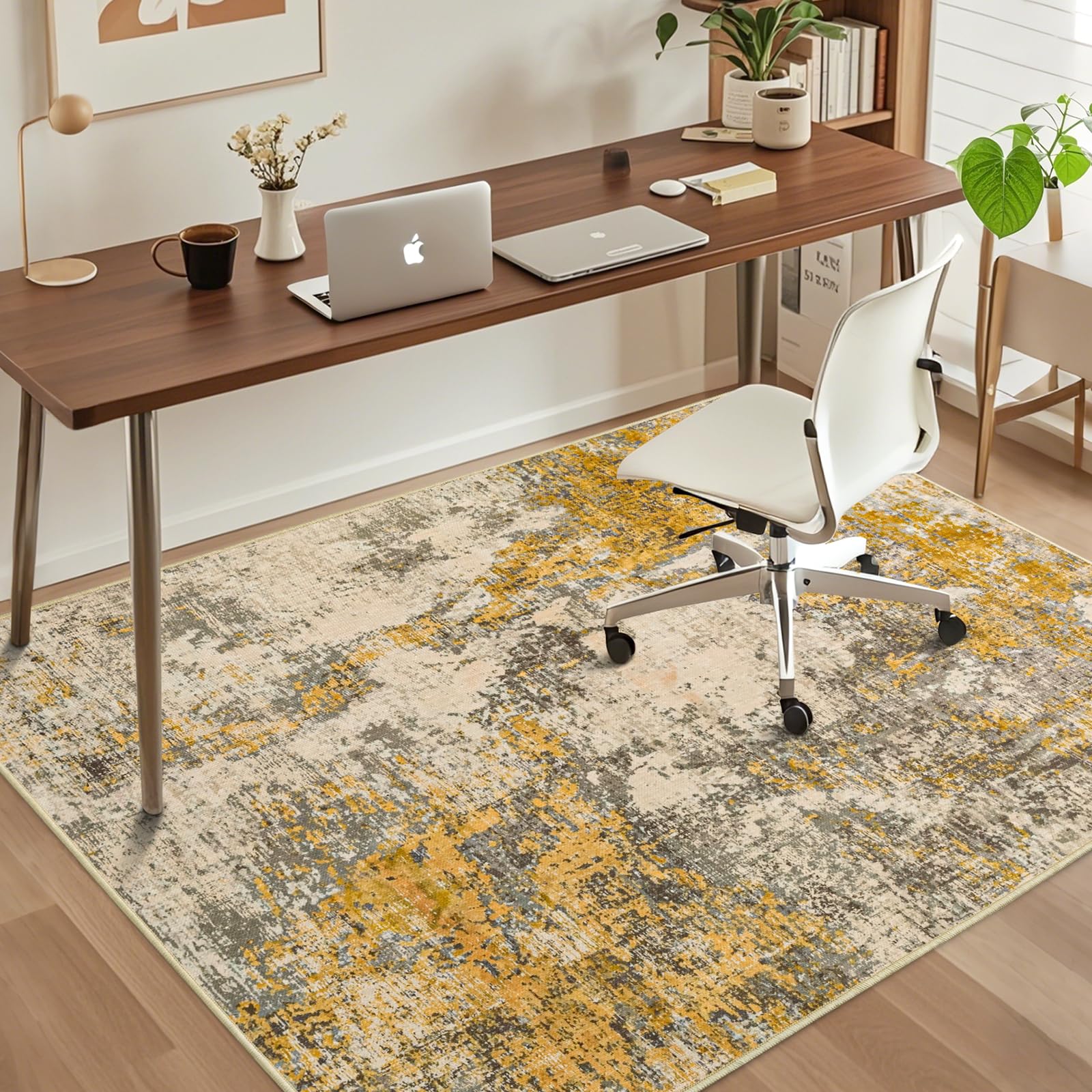 Photo 1 of Office Chair Mat for Hardwood Floor, 72"x48" Easy Glide Computer Chair Mat Protector for Rolling Chair Under Desk Rug Nonslip Backing, Machine Wash