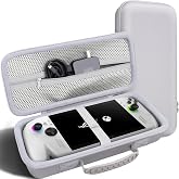 co2CREA Hard Carrying Case for ASUS ROG Xbox Ally / X 7" 2025, White | Gaming Handheld Console Compatibility, EVA Protective Storage Bag, Mesh Pocket &amp; Carry Handle