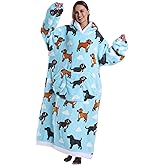 Capecage Blanket Hoodie, Long Hooded Blanket Sweatshirt as Birthday Gifts for Women Men, Long Wearable Blanket for Women Men.