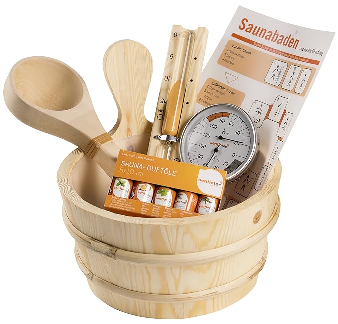 Base Sauna Zubehör-Box, 11-teilig