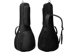 DEVISEV Deviser Mandolin case Packpack 0.5 Inch Thick Padding ABS Handles Mandolin bag 28 Inch mandolin gig bag with picks Black (Black)