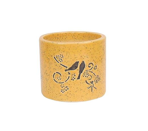 Ceramic Planter Ceramic Pots Indoor Planter Table Top Planter Plant Container Fancy Decorative Planter (Drainage Hole at The Bottom)