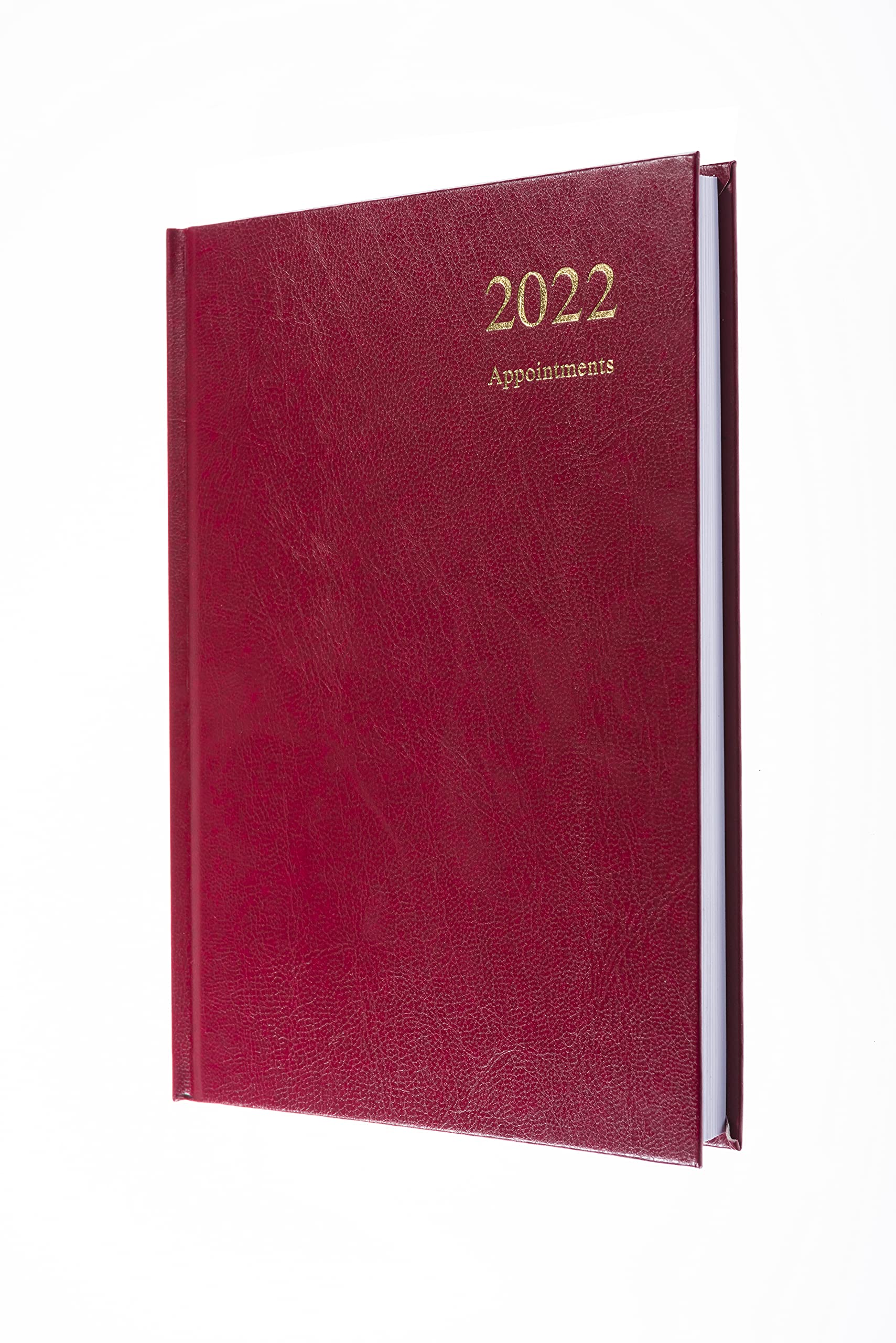 Collins Essential A5 Day to Page Appt 2022 Diary - Maroon