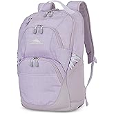 High Sierra Swoop Backpack, Lightweight Bookbag, Large Main Compartment + External Accessory Pockets, Separate Laptop Pocket, Dual Water Bottle Pockets, Fits most 17” Laptops, 30L Capacity, Orchid