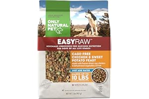 Only Natural Pet - EasyRaw Dehydrated Raw Dog Food Formula, Contains Real Wholesome Nutrition, Low Glycemic, Paleo Friendly, Non-GMO - Chicken & Sweet Potato Flavor - 2 lb Bag (Makes 10 lbs)-C2