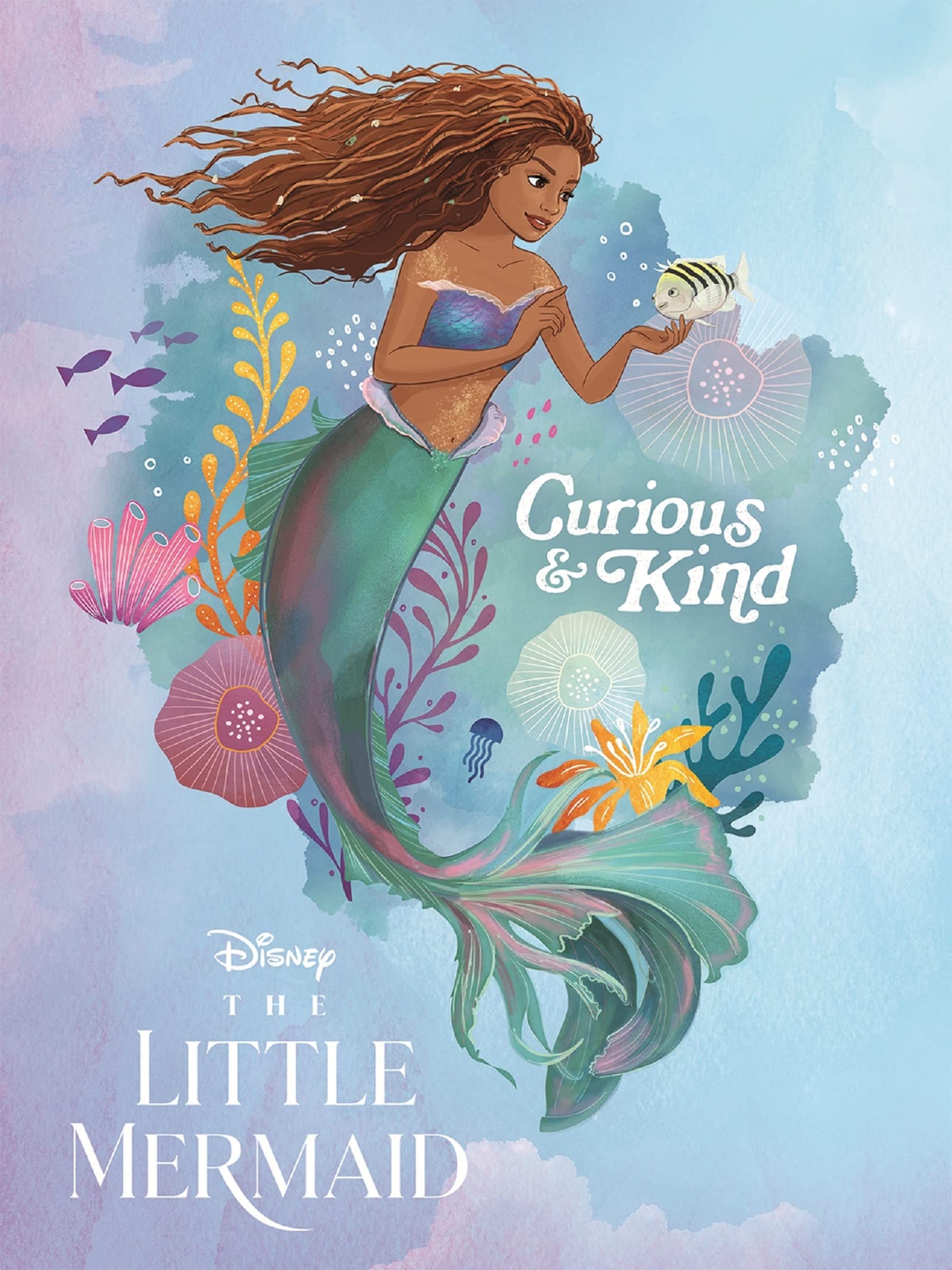 Pyramid International Disney The Little Mermaid Canvas (Curious and Kind Design) Large Canvas 30cm x 40cm, Wall Pictures for Men, Women and Kids - Official Merchandise