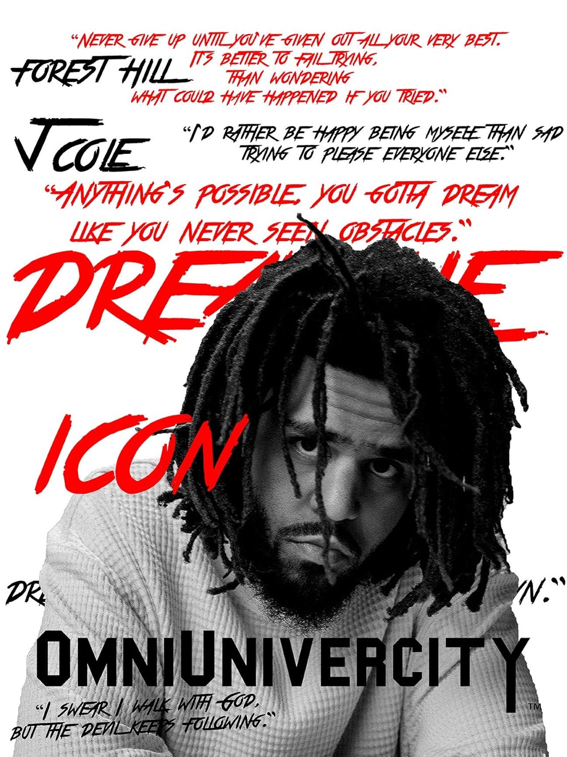 J Cole Wall Poster Rap Star Poster Joe Cole Wall Art Joe Cole Home