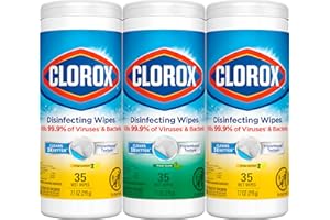 Clorox Disinfecting Wipes Value Pack, Cleaning Wipes, 35 Count Each, Pack of 3 (Package May Vary)