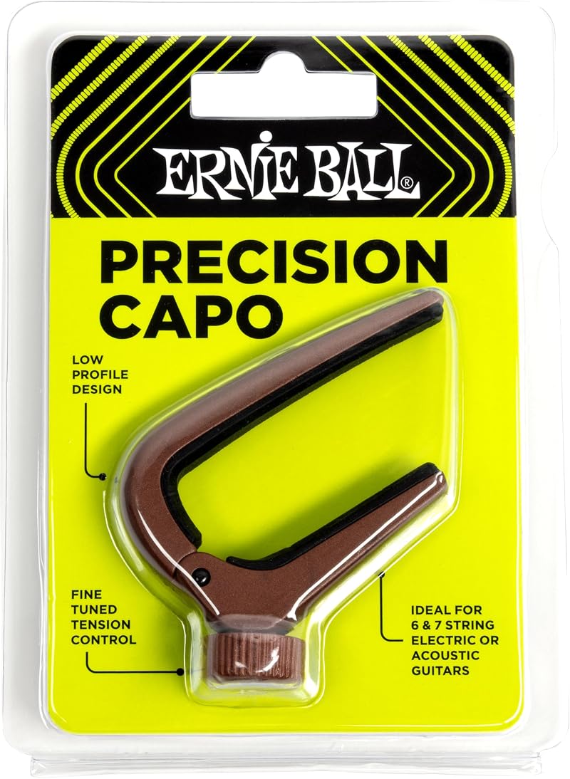 Ernie Ball Precision Capo Bronze Brand Keyed Tension Fine-Tuned