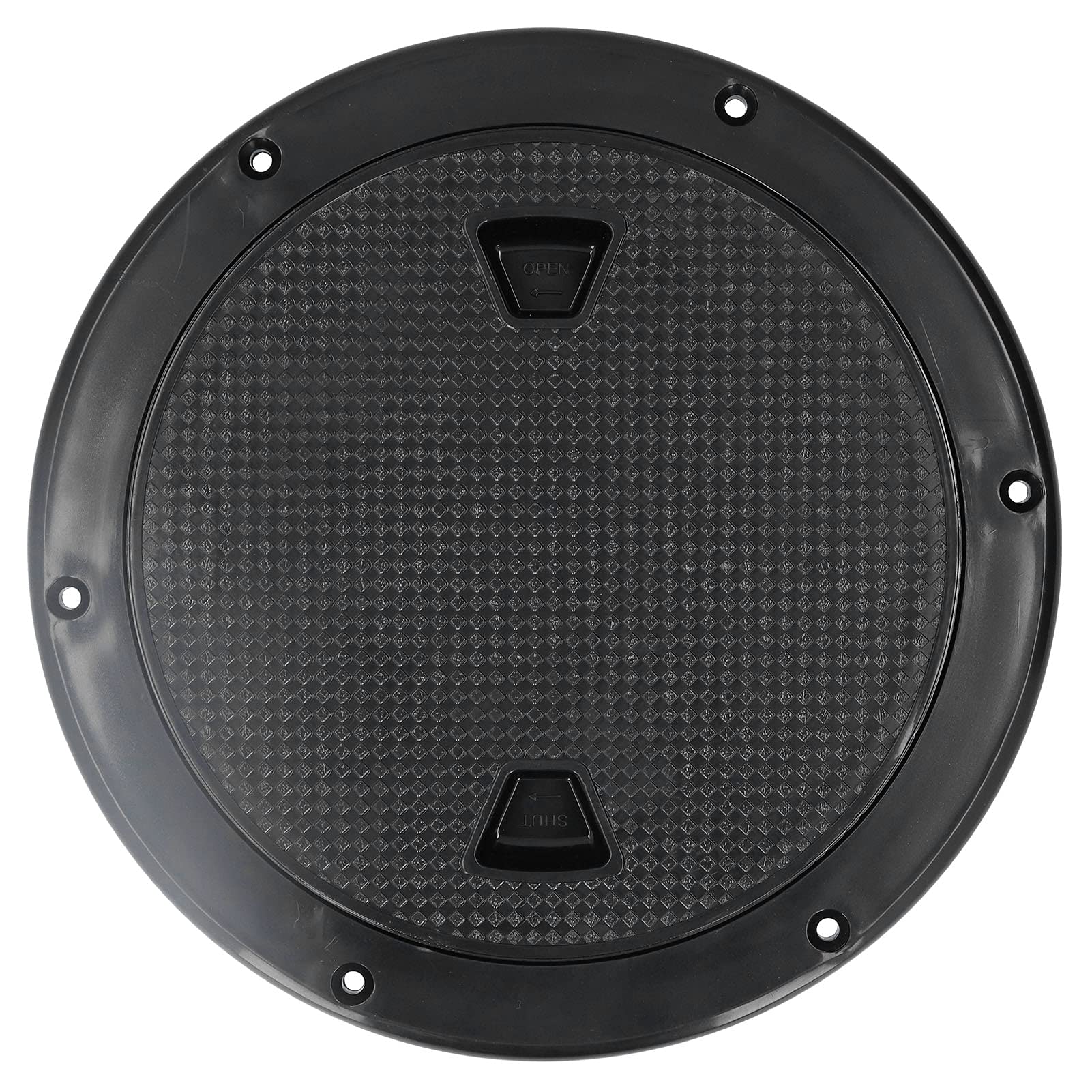 Yctze 8in Deck Plate Round Deck Hatch Hatch Cover Boat Deck Cover Plastic Deck Plate Hatch Inspection Hatch Cover Hatch Cover Black Deck Inspection Cover for Marine Boat RV Accessory