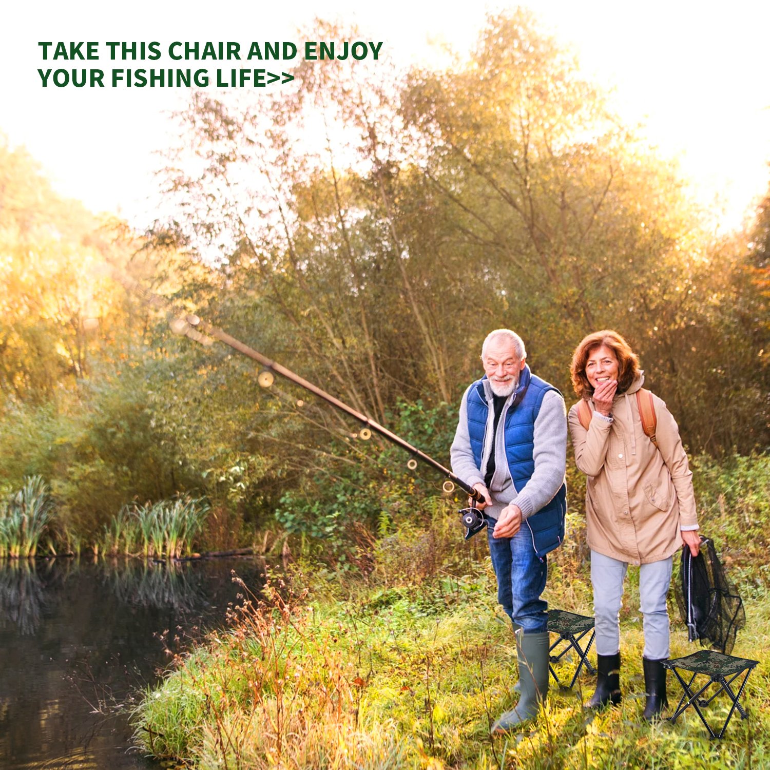 Poit Mini Folding Camping Stool Fishing Chair