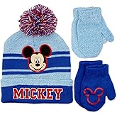Disney Winter Hat and Glove Set- for Toddlers/Little girls (Fits Age 2-7) Perfect Winter Accessory