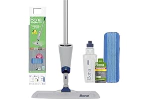 Bona Spray Mop Air - Includes Multi-Surface Floor Cleaner Concentrate and Microfiber Pad - Lemon Mint Scent - Lightweight & Compact Mop