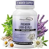 MoxyVites DHH-B Supplement - Bioactive Honokiol Magnolia bark Extract | for Cellular Health| Organic Ashwagandha & Herbs, High Strength 60 Vegan Capsules, 2 Month Supply, Non GMO