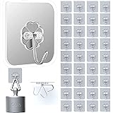 DDMY 36 Pack Heavy Duty Hooks 50lb(Max) Self