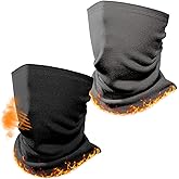 Jelbolin Winter Neck Warmer Gaiter: 2 Pack Thermal Face Cover for Men Women Windproof Fleece Ski Mask for Running Skiing