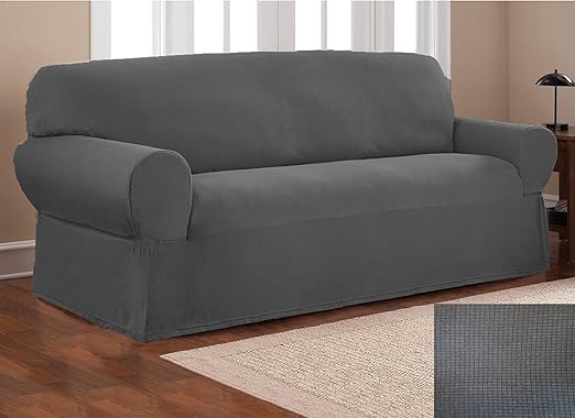 Amazon Com Elegant Home One Piece Stretch To Fit Sofa Cover