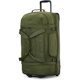 High Sierra Pathsetter Large Wheeled Rolling Duffle - Moss