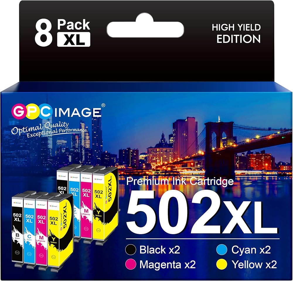 GPC Image 502XL Ink Cartridge Multipack for Epson Workforce WF-2860 XP-5100