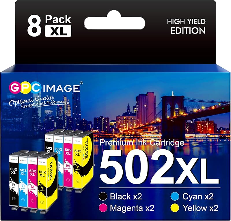 GPC Image 502XL Ink Cartridge Multipack for Epson Workforce WF-2860 XP-5100