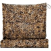 MidFerry Double Layer Camo Netting Camouflage Netting - Bulk Roll Camouflage Net with Nylon Ropes, Military Netting Party Decorations Sunshade Camo Mesh for Hunting Blind