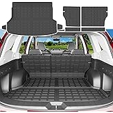 xipoqix Trunk Mat Backrest Mat Compatible with 2019-2024 Subaru Forester Cargo Liner Back Seat Protector Replacement for 19-24 Forester Accessories (Cargo Mat+Backrest Mat)