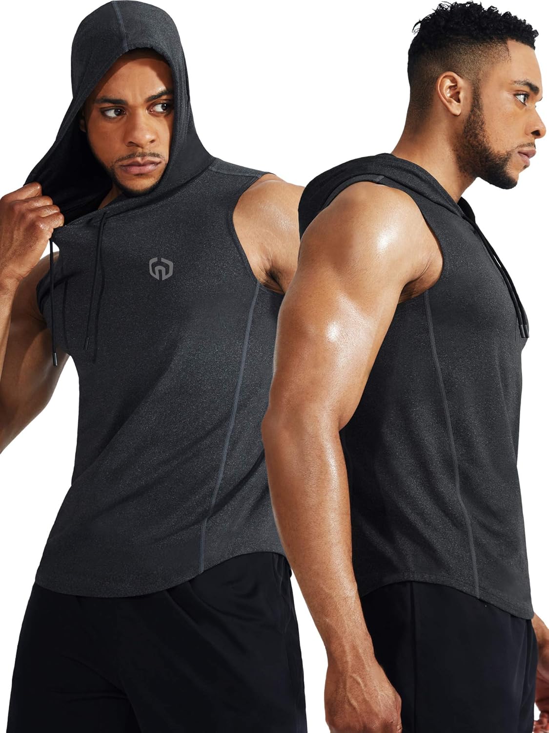 Neleus Workout Athletic Muscle Tank with Hoods Pack of 3 at  Men’s Clothing store