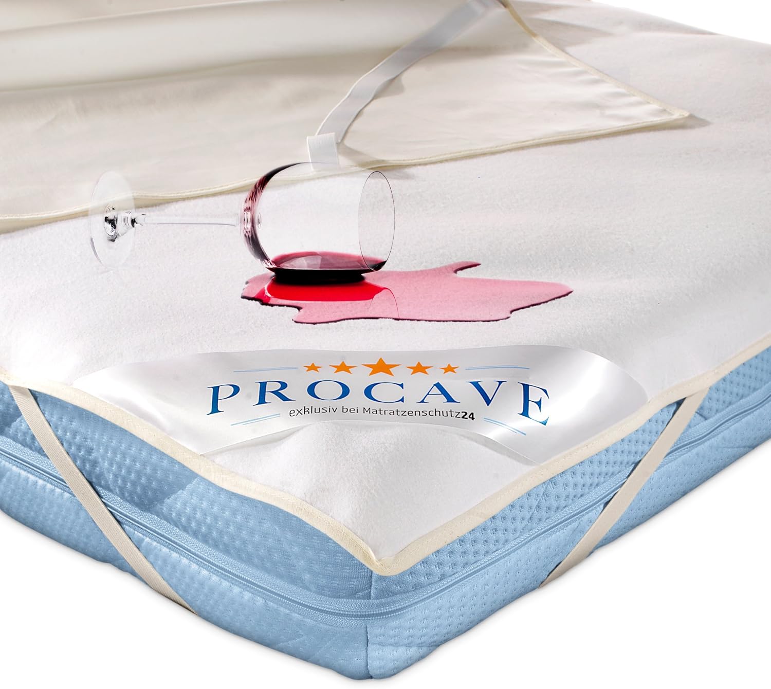 PROCAVE, Waterproof Mattress Protector, Cot Bed Sheets, WaterResistant