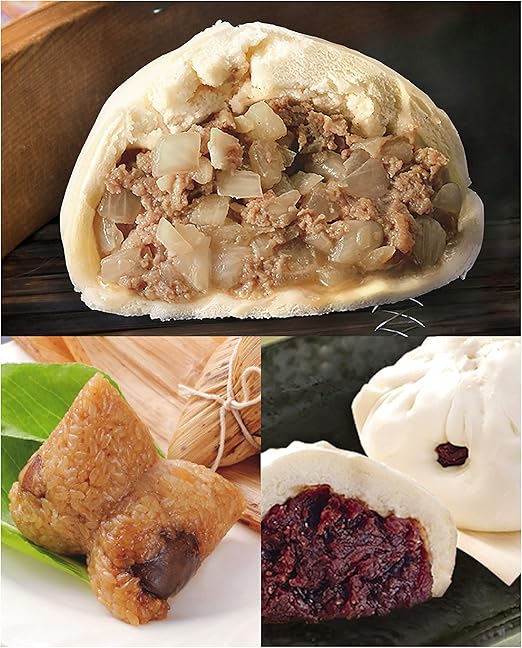 Amazon 北九州 小倉 揚子江豚まん 豚まん 4個 あんまん 2個 台湾チマキ 1個 セット 冷凍発送 揚子江 中華菓子 通販