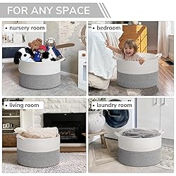 INDRESSME Large Blanket Basket, Laundry Toy Storage