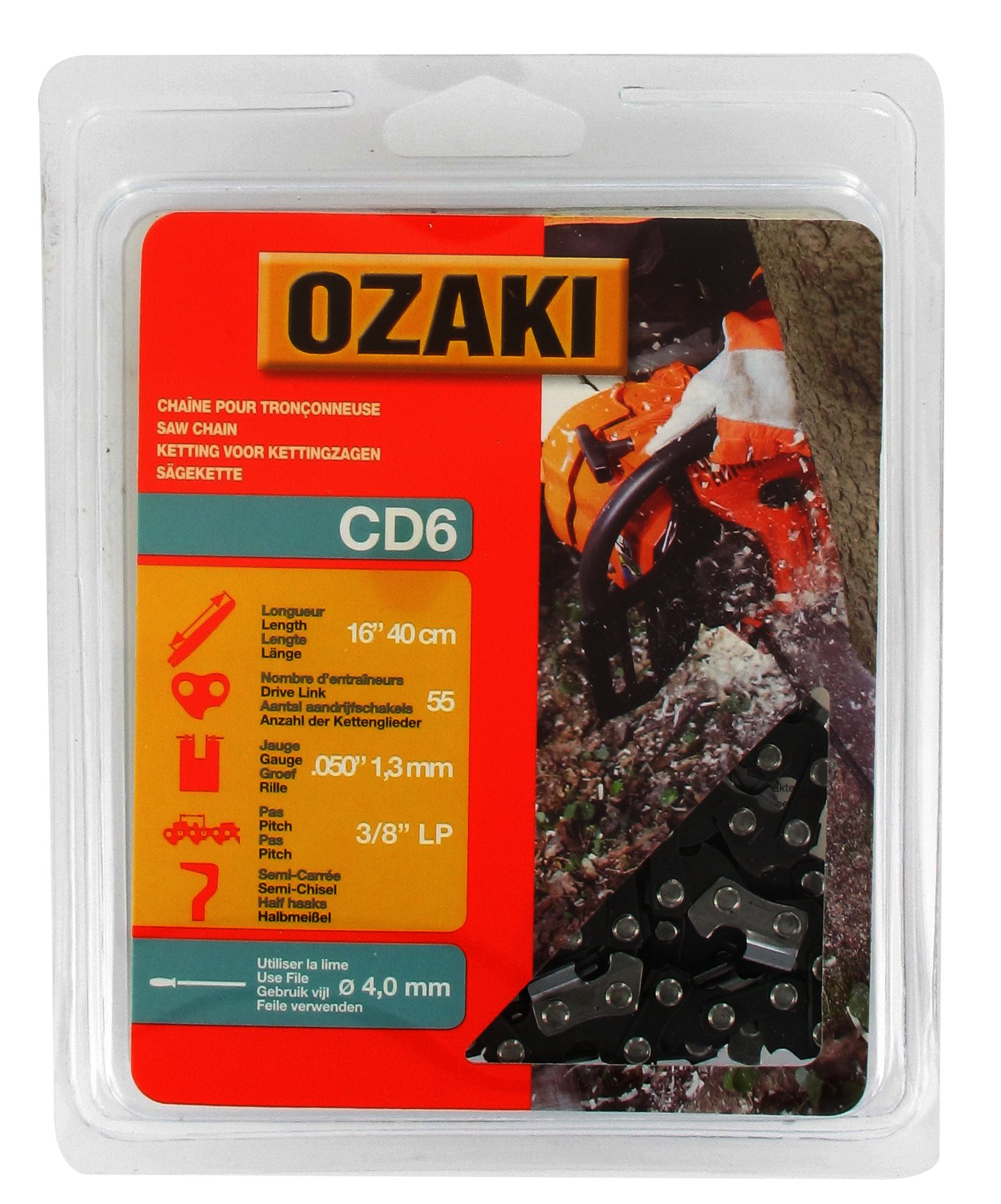 Greenstar 13205 3/8LP 0.050 55E CD6 Chainsaw Chain, Black