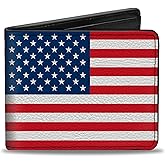 Buckle-Down Men's Standard Bifold Wallet United States, 4.0" x 3.5"