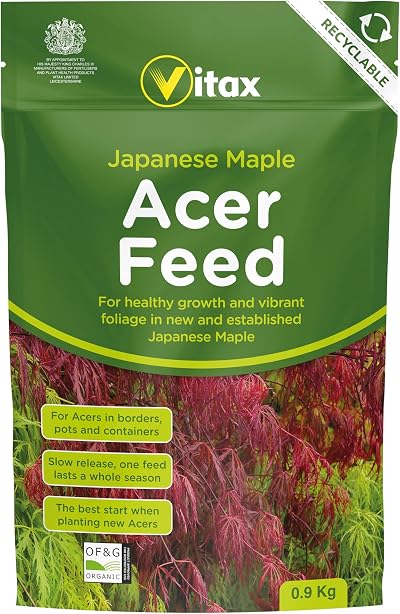 Vitax Acer Feed 0.9Kg Suitable For All Japanese Maples In Borders Pots