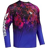 Rodeel Mens Loose-Fit Fishing T-Shirt Vented River Bluff Performance Long Sleeve Shirt UPF 50 Sleeve