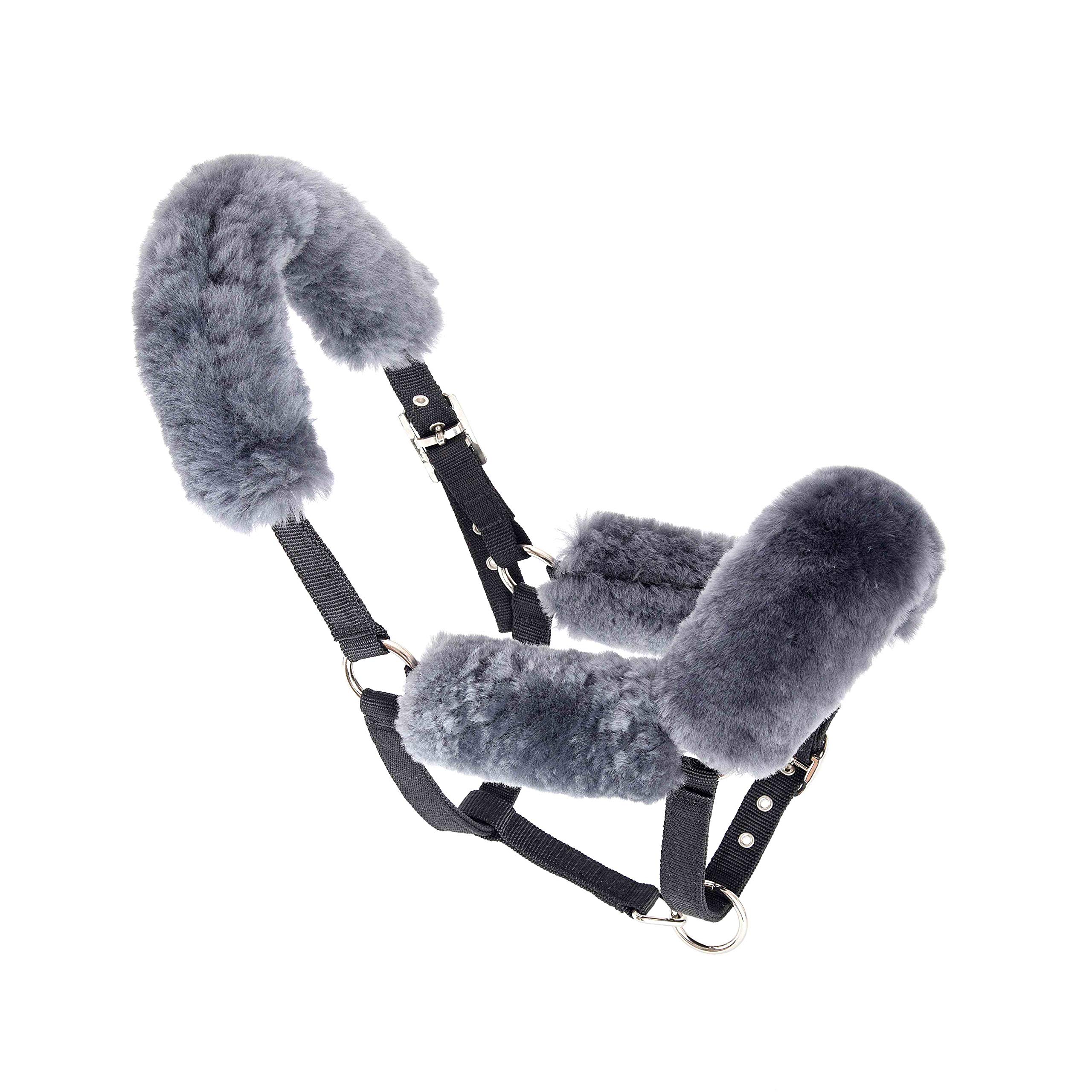 Merauno Lamb wool Neck Protector for Headcollar (Anthracite)