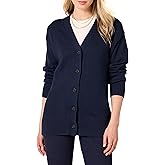 Amazon Essentials Women's V-Neck Midweight Relaxed-Fit Cardigan Sweater